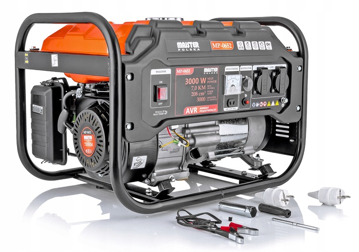 AGREGAT PRĄDOTWÓRCZY 3000W AVR GENERATOR 7KM+2x BRIGGS mp-0652 Majster