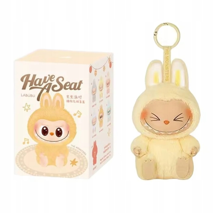 Zawieszka pluszowa POP MART The Monsters HAVE A SEAT Labubu 15 cm Lalka