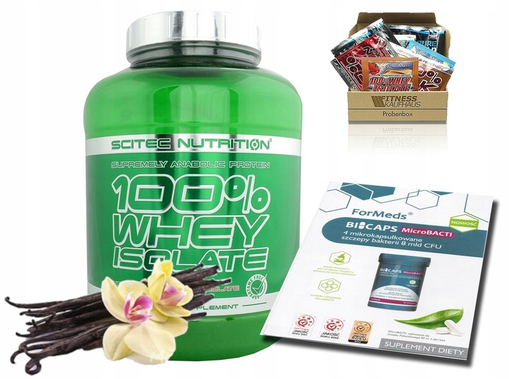 SCITEC 100% WHEY ISOLATE 2000g + gratisy