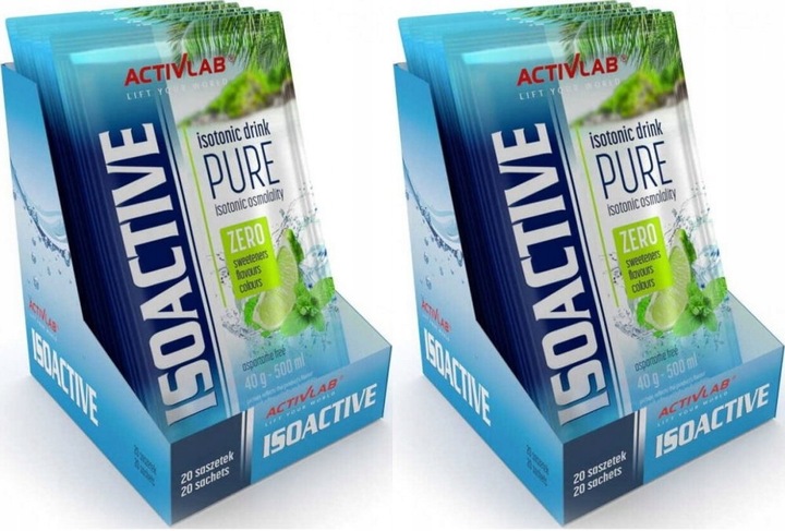 Napój izotoniczny Activlab Isoactive Pure 40g 20szt x2