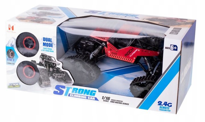 Samochód Ikonka RC Rock Crawler LHC012 czerwony