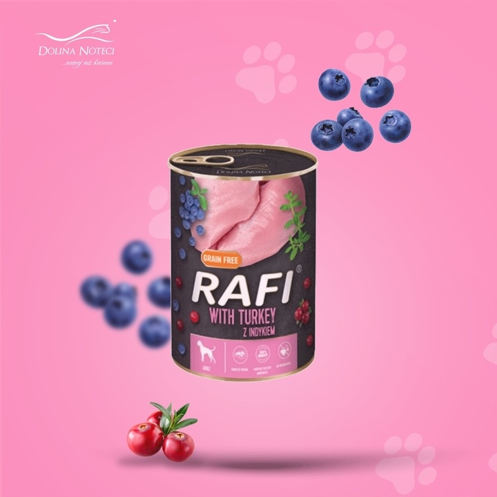 KARMA MOKRA dla PSA DOLINA NOTECI RAFI PAKO mix smaków 12 x 400 puszka