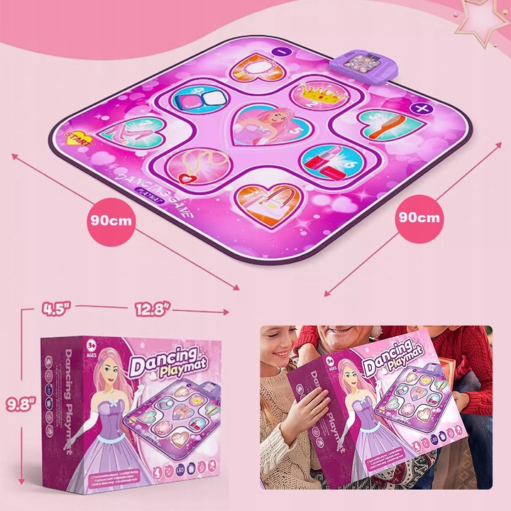 KSIĘŻNICZKA MATA INTERAKTYWY DO TAŃCA MUZYCZNEGO DLA DZIECI 6 TRYBÓW 90cm