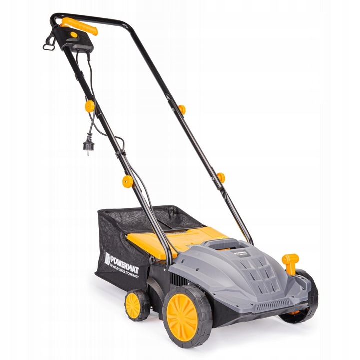 AERATOR WERTYKULATOR ELEKTRYCZNY Z KOSZEM 3w1 2400W AERACJA 32CM POWERMAT