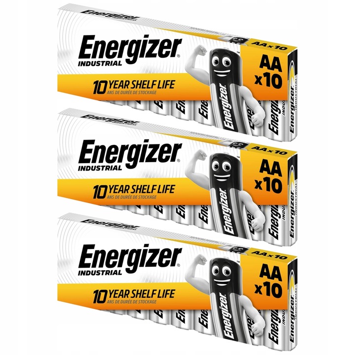 Baterie AA ENERGIZER Paluszki Alkaiczne R6 1.5V Mocne 30 sztuk Oryginalne