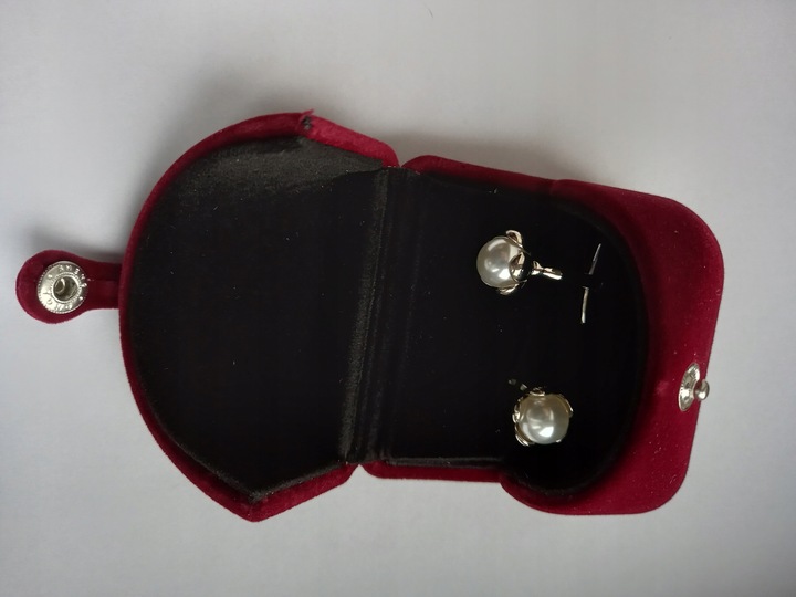 Srebrne spinki do mankietów Exciting z Perłą