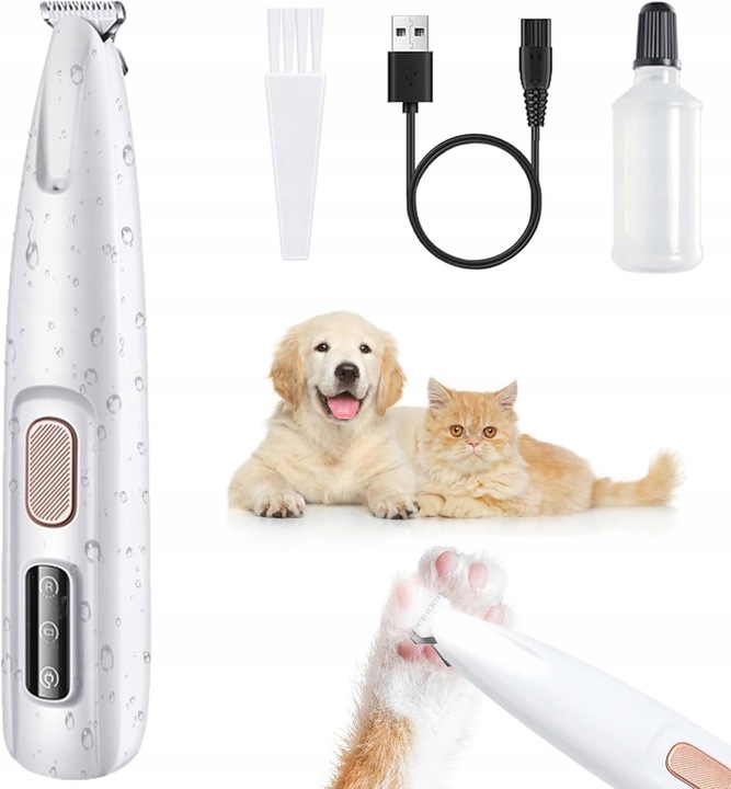 MASZYNKA DO STRZYŻENIA PSÓW PSA KOTA ZWIERZĄT TRYMER CICHA LED AKUMULATOR