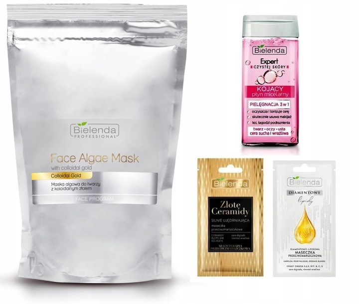 BIELENDA maska algowa z KOLOIDALNYM ZŁOTEM 190g
