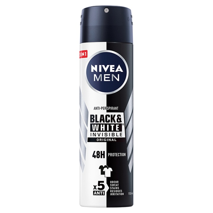 NIVEA MEN DEO BLACK WHITE INVISIBLE ORIGINAL spray