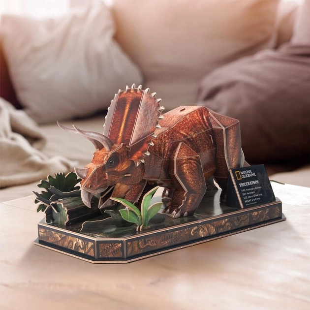 Puzzle 3D National Geographic Triceratops - Cubic Fun