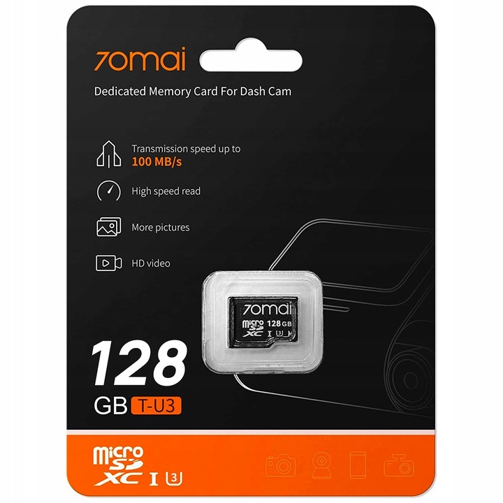 Kamera samochodowa 70mai PRO PLUS+ A500S + RC06 SET +oryginalna karta 128GB