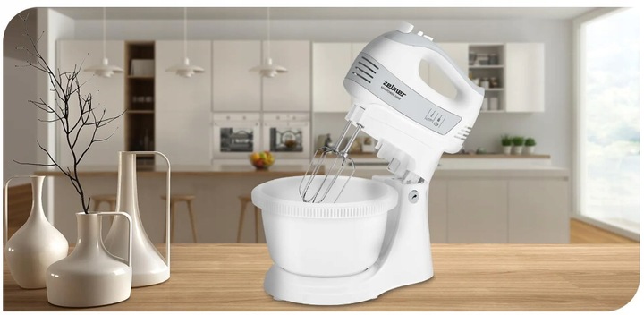 MIKSER z misą ZELMER ZHM2459S 700W biały TURBO ubijanie stojak