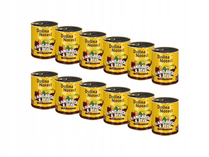 Karma dla psa DOLINA NOTECI Kangur wołowina12x800g