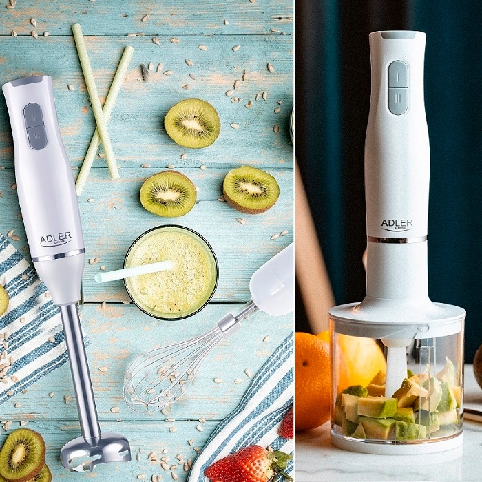 BLENDER RĘCZNY 3W1 KUBEK DO KOKTAJLI 800W AD4620