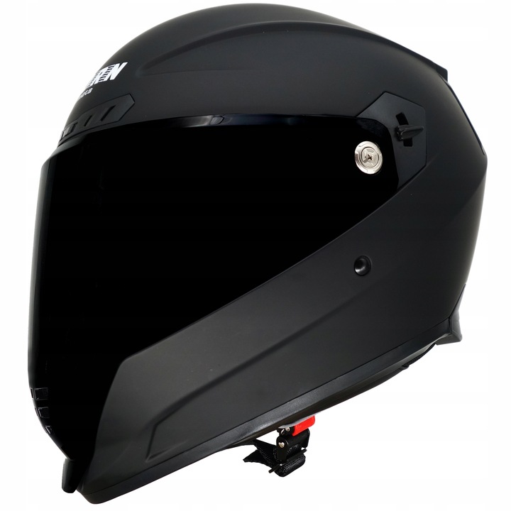 KASK MOTOCYKLOWY HORN CZARNA SZYBA I BEZBARWNA PRZYGOTOWANY POD INTERKOM XS