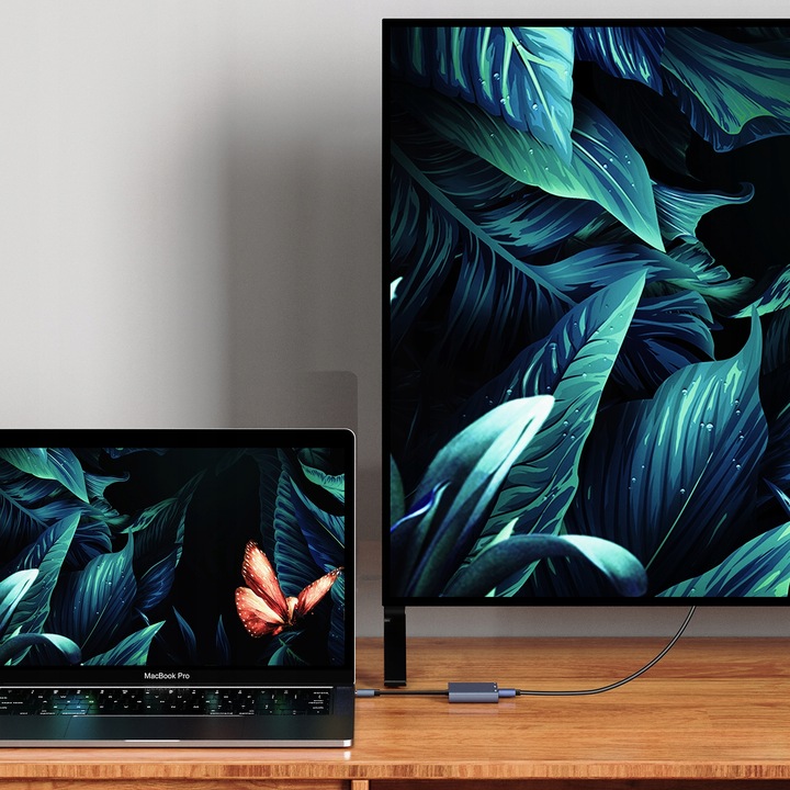 ADAPTER HUB HDMI 4K THUNDERBOLT 3 TYPE-C 100W DO MACBOOK IPAD PRO AIR 2024