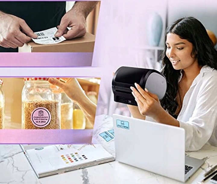 Phomemo drukarka termiczna etykiet wysyłkowych D520-BT Bluetooth USB