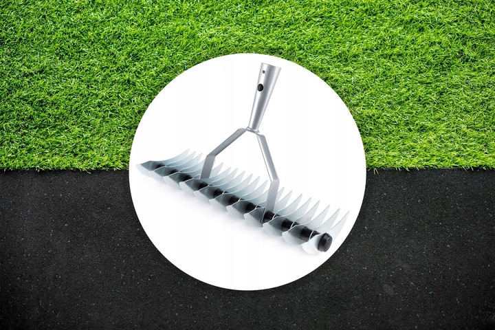 AERATOR WERTYKULATOR OBROTOWY RĘCZNY WAHADŁOWY DO TRAWY TRAWNIKA Z KOLCAMI