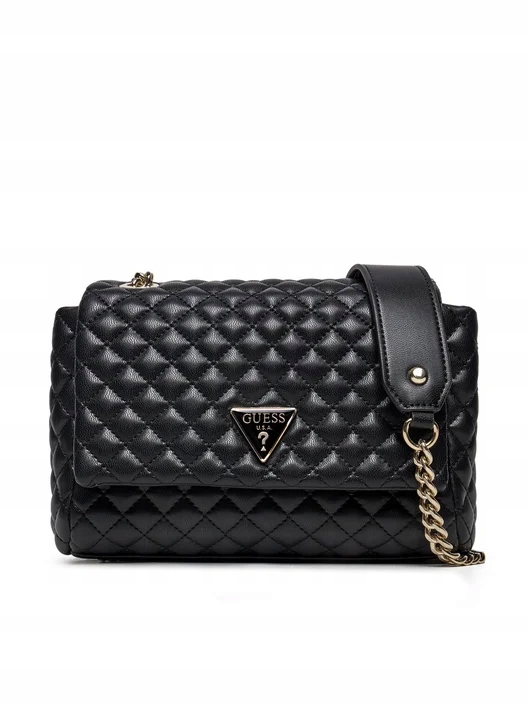 Guess Torebka Damska mała pikowana listonoszka HWEQG9 54121 Czarna