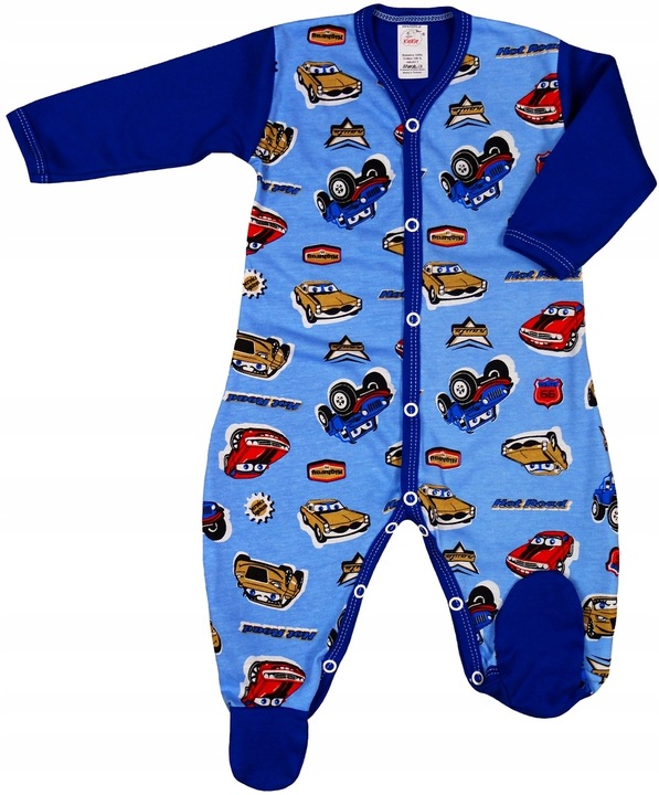 PAJAC pajacyk 2PAK KLEKLE r 74 Misie Błękit Auta