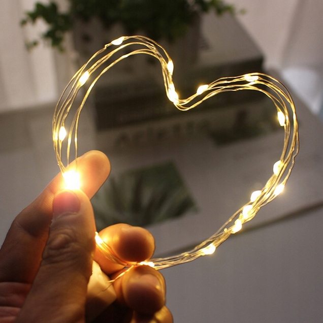 ŚWIATEŁKA LED LAMPKI CHOINKOWE MIKRO DRUCIKI Z BATERIAMI ŚWIĄTECZNY STROIK