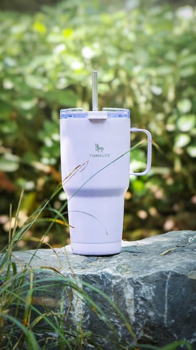 Kubek Termiczny do Auta Ze Słomką Ustnikiem Nieprzeciekający 900ml Termos