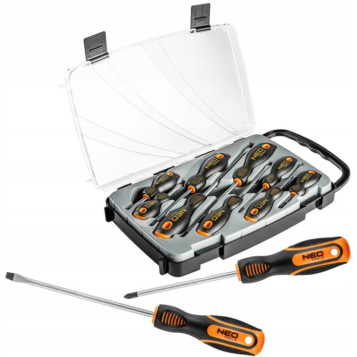 NEO KOMPLET ZESTAW WKRĘTAKÓW ŚRUBOKRĘTÓW 9SZTUK W PUDEŁKU 04-208
