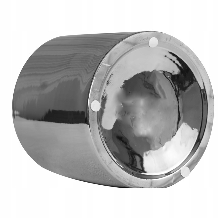 Doniczka Osłonka Ceramiczna Walec Srebrny Do Kwiatów i Kompozycji 15 cm