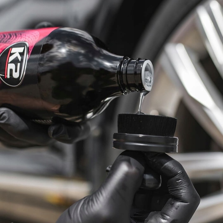 K2 SIGMA TRACO NABŁYSZCZANIE OCHRONA dressing OPON APLIKATOR KUFEREK RZEP