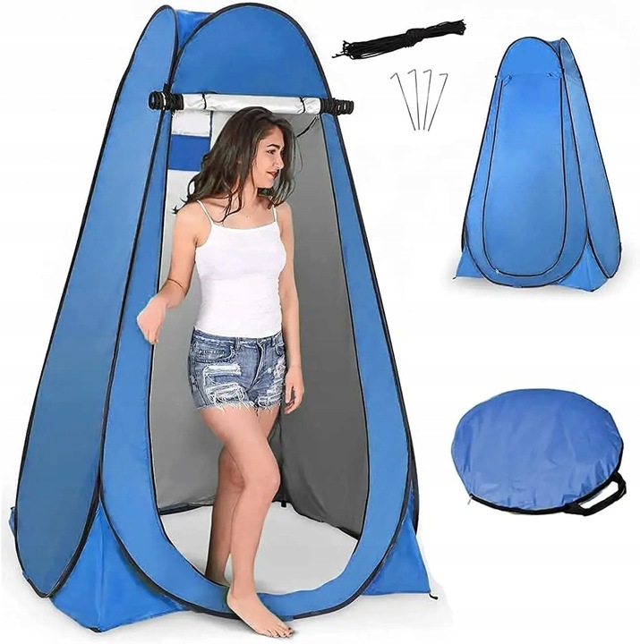 PRZEBIERALNIA PRZENOŚNA NAMIOT PLAŻOWY KEMPINGOWY NA PRYSZNIC TOALETA WC