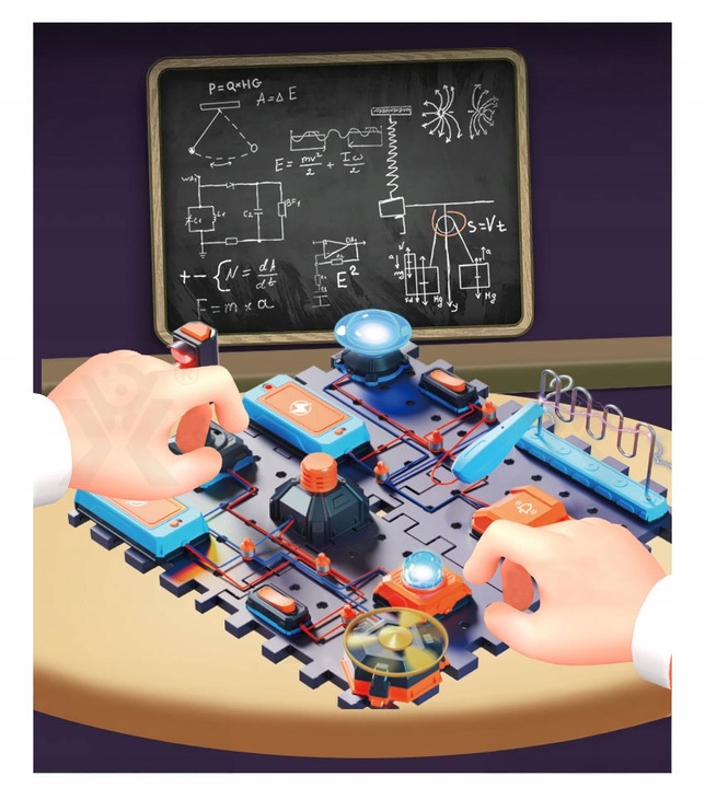 NAUKOWIEC LABORATORIUM ELEKTRONIKI DLA DZIECI ZESTAW EDUKACYJNY DLA DZIECI