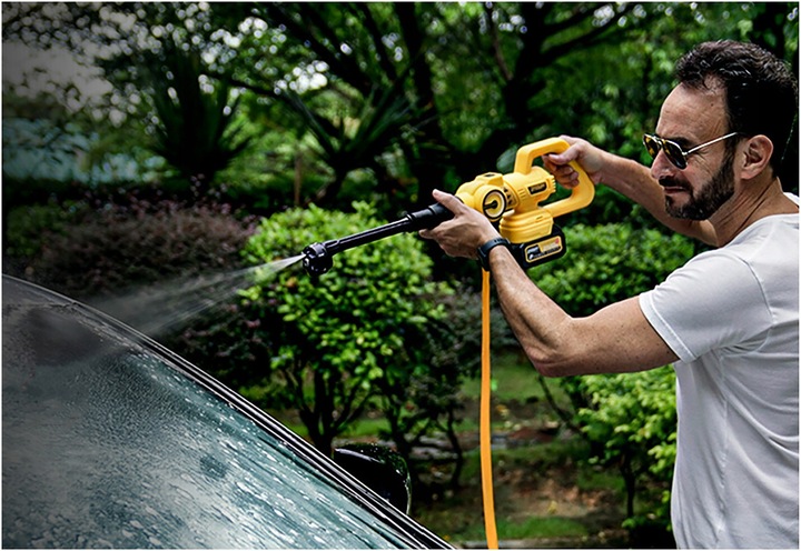 MYJKA CIŚNIENIOWA AKUMULATOROWA BEZPRZEWODOWA 4Ah 21V 400W ZESTAW XXL IMOUM