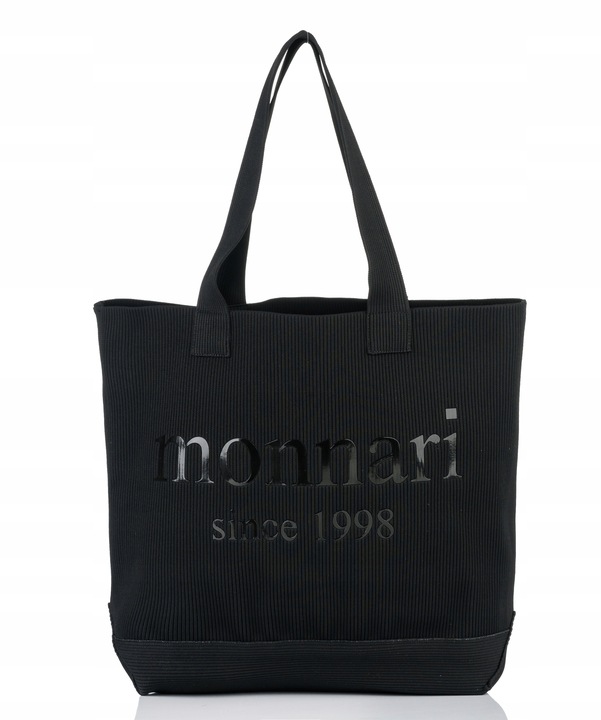 Monnari torebka shopper poliester czarny
