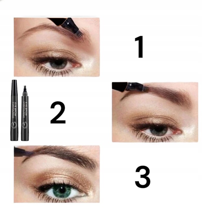 KREDKA DO BRWI MARKER EYEBROW CZARNY WODOODPORNY