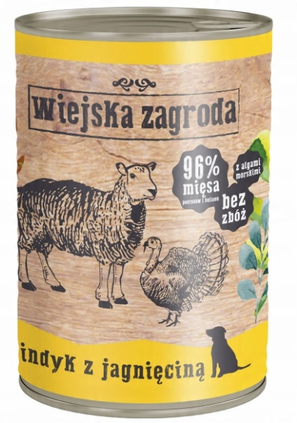 WIEJSKA ZAGRODA WAFI KARMA MOKRA MIX 12X400G