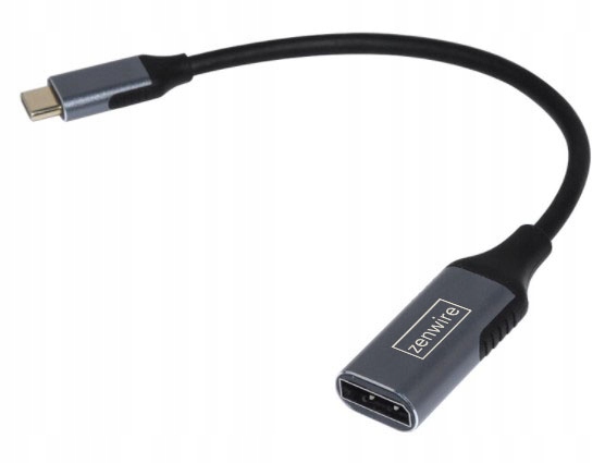 Kabel USB-C DisplayPort 1.2 Żeński Adapter 4K 60HZ Full HD Przewód MHL 1m