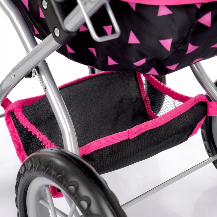 KINDERPLAY WÓZEK DLA LALEK GŁĘBOKI GONDOLA SKŁADANY TORBA REGULOWANA RĄCZKA