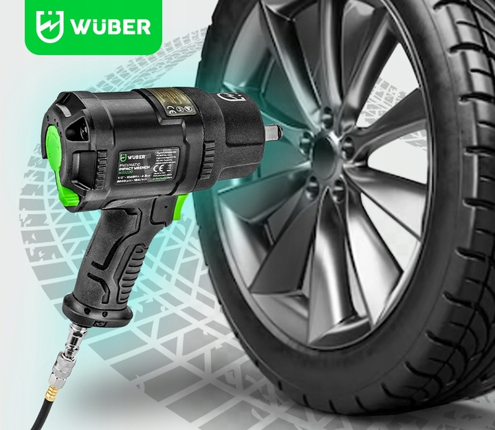 KLUCZ UDAROWY PNEUMATYCZNY KOMPOZYTOWY Z UDAREM DO KÓŁ 1560 Nm 1/2"