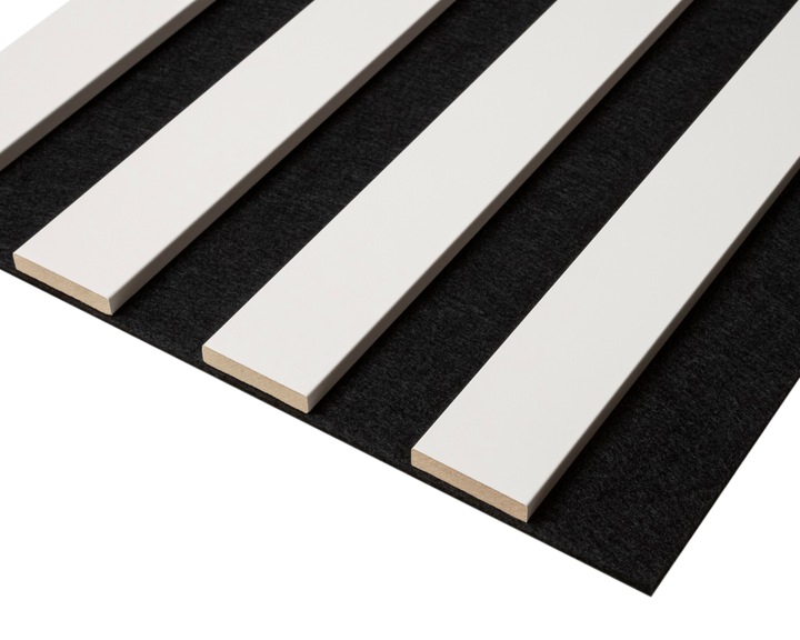 Lamele ścienne 54x260 cm, akustyczne na czarnym filcu - Kaszmir 596