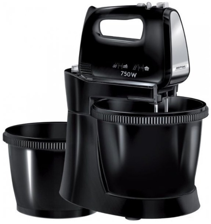 Mikser MPM MMR-22Z/C 750W 5 prędkości Funkcja Turbo 2 misy o pojemności 3l