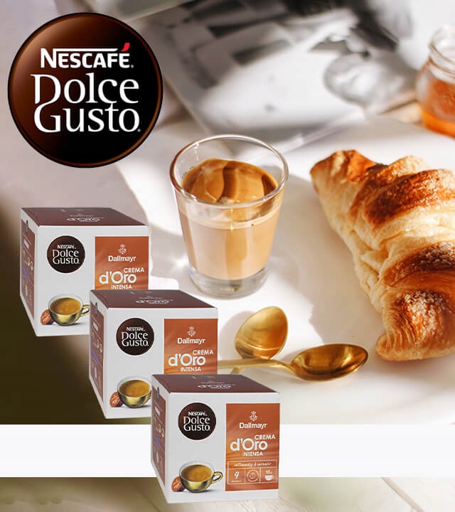 3 x Kawa NESCAFE DOLCE GUSTO DALLMAYR CREMA D'ORO INTENSA 16 kapsułek