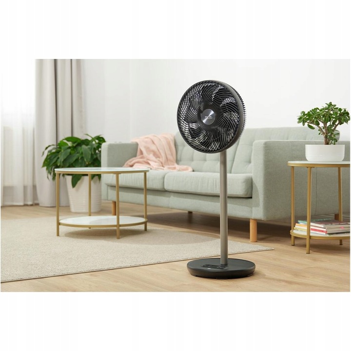 Wentylator podłogowy 3D Sencor SFN 3040BK 30cm z pilotem i aplikacją cichy