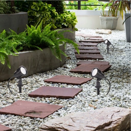 3x REFLEKTOR LED ogrodowy WBIJANY SERGIO 7W IP65