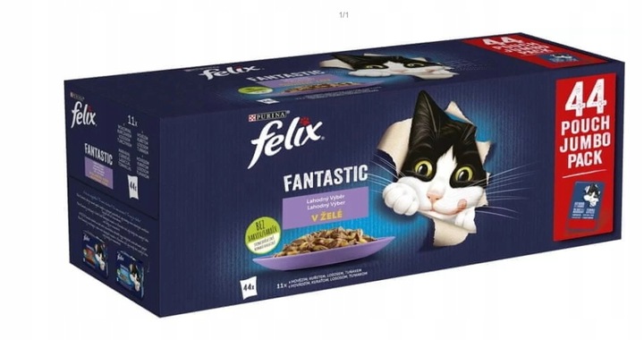 Felix w galaretce MIX MIĘSNY saszetka 44x85g