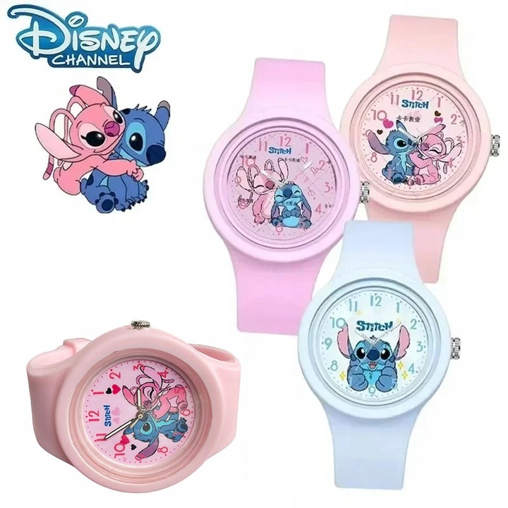 zegarek dla dziewczynki dziecka LILO & STITCH silikonowy wskazówkowy SUPER