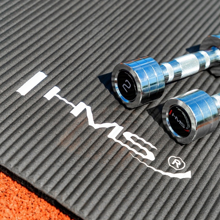 HMS Hantle Hantelki Ciężarki Chromowane Do Ćwiczeń Treningu Siłowego 2x1 kg