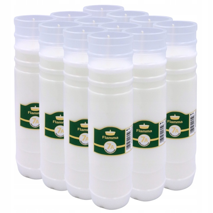 Wkłady do Zniczy Parafinowe Flamma 7dni Znicze Wiosna/Lato 23cm 12szt