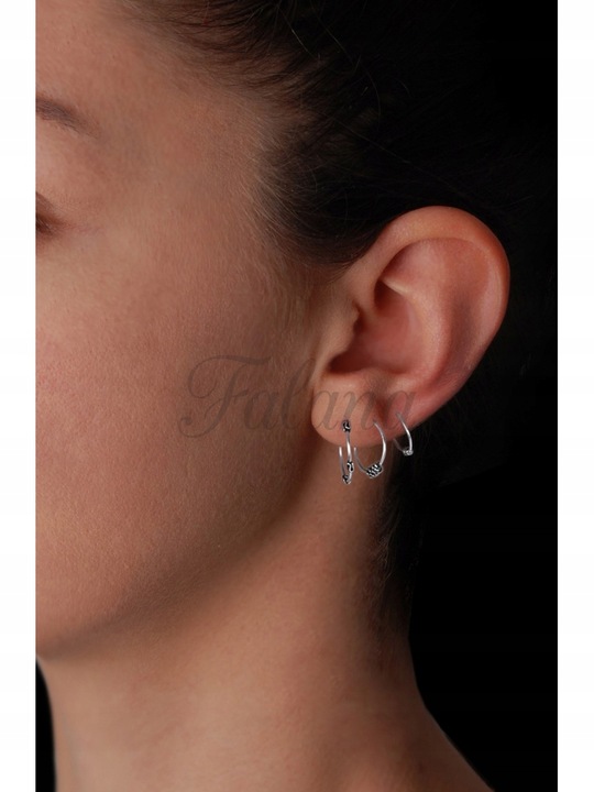 Kolczyk srebrny na chrząstkę małżowiny kn151