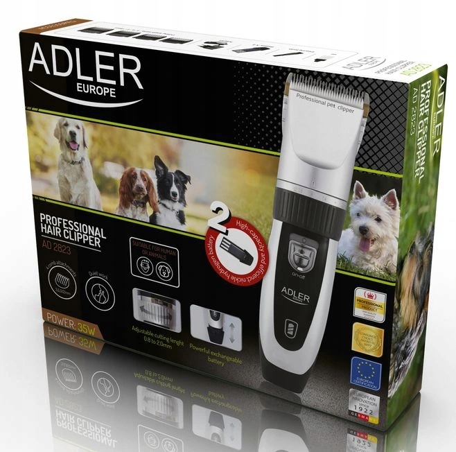 MASZYNKA DO STRZYŻENIA PSÓW KOTÓW ZWIERZĄT ADLER AD2823