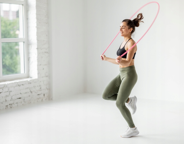 SKAKANKA BOKSERSKA Z OBCIĄŻENIEM OBROTOWYMI GŁOWICAMI REGULOWANA WYTRZYMAŁA